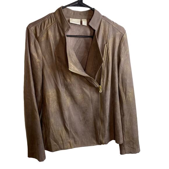 Chico's Jackets & Blazers - Chico's brown/gold accent jacket